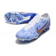 Chaussures Nike Zoom Mercurial Vapor 15 Elite FG Blanc Bleu Or
