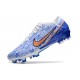 Chaussures Nike Zoom Mercurial Vapor 15 Elite FG Blanc Bleu Or