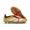 adidas Predator Elite FT FG Chaussures Or Blanc Rouge