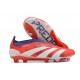 Crampons adidas Predator Elite LL FG Rouge Blanc