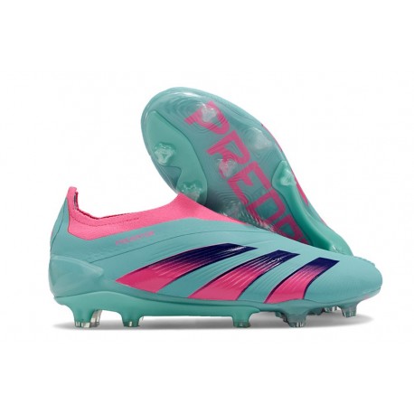 Crampons adidas Predator Elite LL FG Bleu Rose