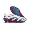 Crampons adidas Predator Elite LL FG Blanc Rouge Bleu