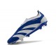 Crampons adidas Predator Elite LL FG Bleu Blanc