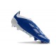 Crampons adidas Predator Elite LL FG Bleu Blanc