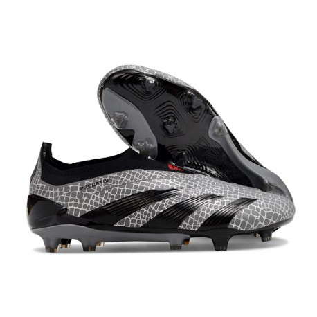 Crampons adidas Predator Elite LL FG Gris Noir