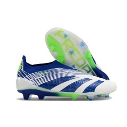Crampons adidas Predator Elite LL FG Blanc Bleu Vert