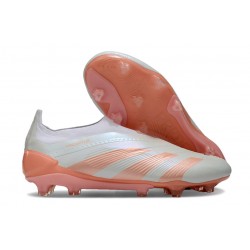 Crampons adidas Predator Elite LL FG Bleu Très Pâle Orange