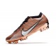 Nike Zoom Mercurial Vapor XV Elite FG Mbappe Cuivre Métallique