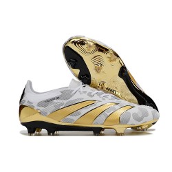 adidas Predator Elite FG Chaussure Or Blanc Noir