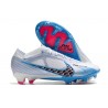 Chaussures Nike Zoom Mercurial Vapor 15 Elite FG Blanc Bleu