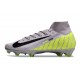 Chaussure Nike Mercurial Superfly X Elite FG Gris Vert Noir