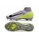 Chaussure Nike Mercurial Superfly X Elite FG Gris Vert Noir