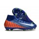 Chaussure Nike Mercurial Superfly X Elite FG Bleu Orange Blanc