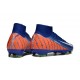 Chaussure Nike Mercurial Superfly X Elite FG Bleu Orange Blanc