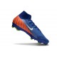 Chaussure Nike Mercurial Superfly X Elite FG Bleu Orange Blanc