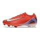 Chaussures de Football Nike Mercurial Vapor 16 Elite FG Rouge Blanc