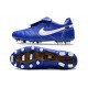 Nike Tiempo Legend 10 Elite FG Ronaldo Bleu Blanc