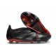 adidas Predator Elite FT FG Chaussures Noir Gris Quatre Rouge Lucide