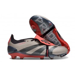 adidas Predator Elite FT FG Chaussures Platin Métallique Noir Aurore Carbone