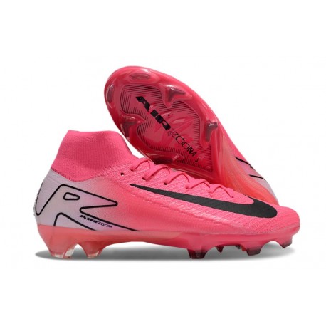 Nike Zoom Mercurial Superfly 10 Elite FG Rose Noir Blanc