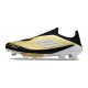 Chaussure Adidas F50 + Laceless FG X Messi Doré Noir Blanc 