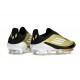 Chaussure Adidas F50 + Laceless FG X Messi Doré Noir Blanc 