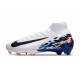 Nike Zoom Mercurial Superfly 10 Elite FG Blanc Bleu Noir