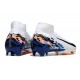 Nike Zoom Mercurial Superfly 10 Elite FG Blanc Bleu Noir
