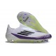 Chaussure adidas F50 Elite LL FG X Messi Blanc Ftwr Noir Violet Uni