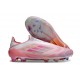 Chaussure adidas F50 Elite LL FG Rose Blanc