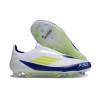 Chaussure adidas F50 Elite LL FG Blanc Jaune Solaire Bleu Lucide