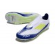 Chaussure adidas F50 Elite LL FG Blanc Jaune Solaire Bleu Lucide