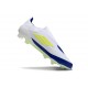 Chaussure adidas F50 Elite LL FG Blanc Jaune Solaire Bleu Lucide