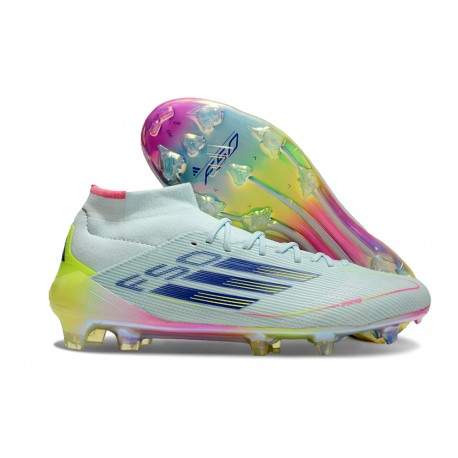 adidas F50 Elite Mid FG Nouvel Stellar Icon - Bleu Jaune