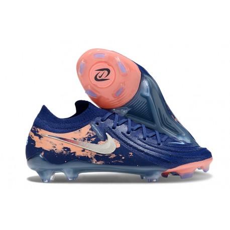 Nike Phantom Luna 2 Elite Low FG Haaland Bleu Vide Chrome