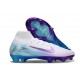 Nike Air Zoom Mercurial Superfly X Elite FG Blanc Bleu Violet