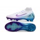 Nike Air Zoom Mercurial Superfly X Elite FG Blanc Bleu Violet