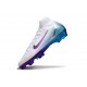 Nike Air Zoom Mercurial Superfly X Elite FG Blanc Bleu Violet