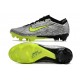 Nike Zoom Mercurial Vapor 15 Elite FG Neuf Argent Métallique Vert Noir