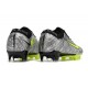 Nike Zoom Mercurial Vapor 15 Elite FG Neuf Argent Métallique Vert Noir