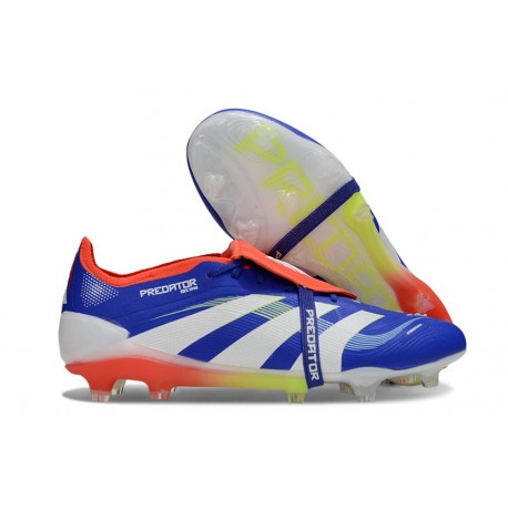 adidas Predator Elite Foldover Tongue FG Bleu Rouge Blanc