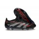 Crampon adidas Predator Elite FG Noir Gris Quatre Rouge Lucide