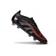 Crampon adidas Predator Elite FG Noir Gris Quatre Rouge Lucide