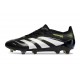 Crampon adidas Predator Elite FG Noir Blanc Citron Lucid