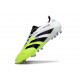 Crampon adidas Predator Elite FG Blanc Noir Citron Lucid