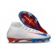 Chaussures Nike Mercurial Superfly 10 Elite FG Blanc Bleu Rouge