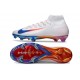 Chaussures Nike Mercurial Superfly 10 Elite FG Blanc Bleu Rouge