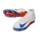 Chaussures Nike Mercurial Superfly 10 Elite FG Blanc Bleu Rouge