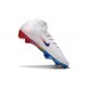 Chaussures Nike Mercurial Superfly 10 Elite FG Blanc Bleu Rouge