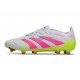 Crampon adidas Predator Elite FG Blanc Rose Lucide Citron Lucide